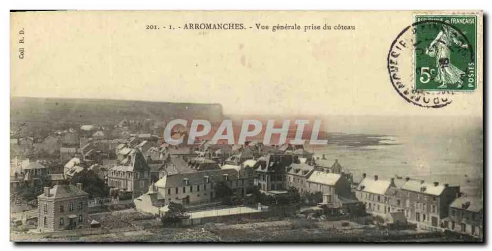 Arromanches — Algemene uitzicht genomen vanaf de heuvel — Coll. R. D. - Voorkant