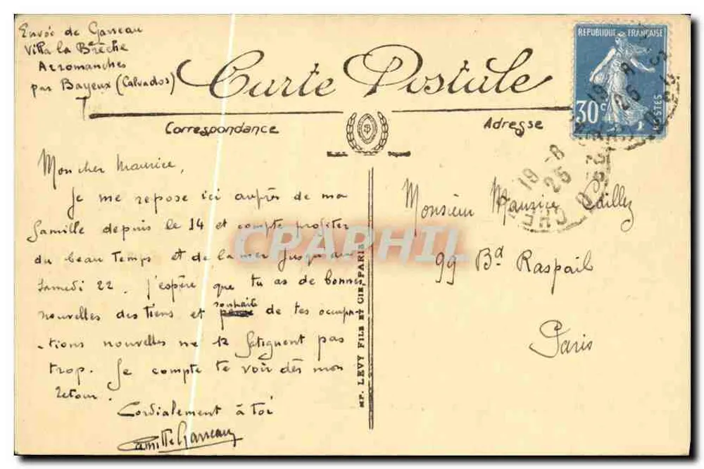 Arromanches — A Brecha de Tracy — LL. - Verso