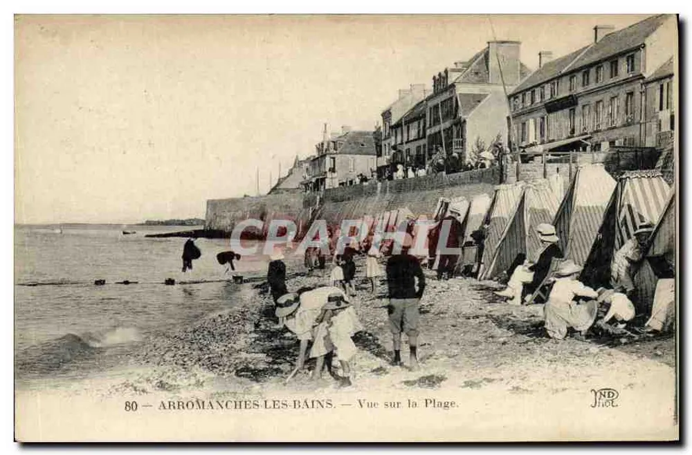 Arromanches-les-Bains — Blick auf den Strand — ND Fage, n°80 - Vorderseite