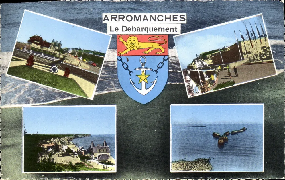 Arromanches — De Landing — Monachrome - Voorkant