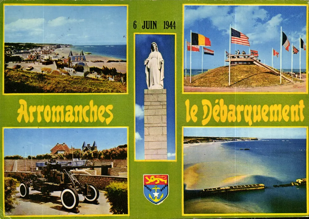 Arromanches — Landung am 6. Juni 1944 — Verlag: Drucker Mâcon - Vorderseite
