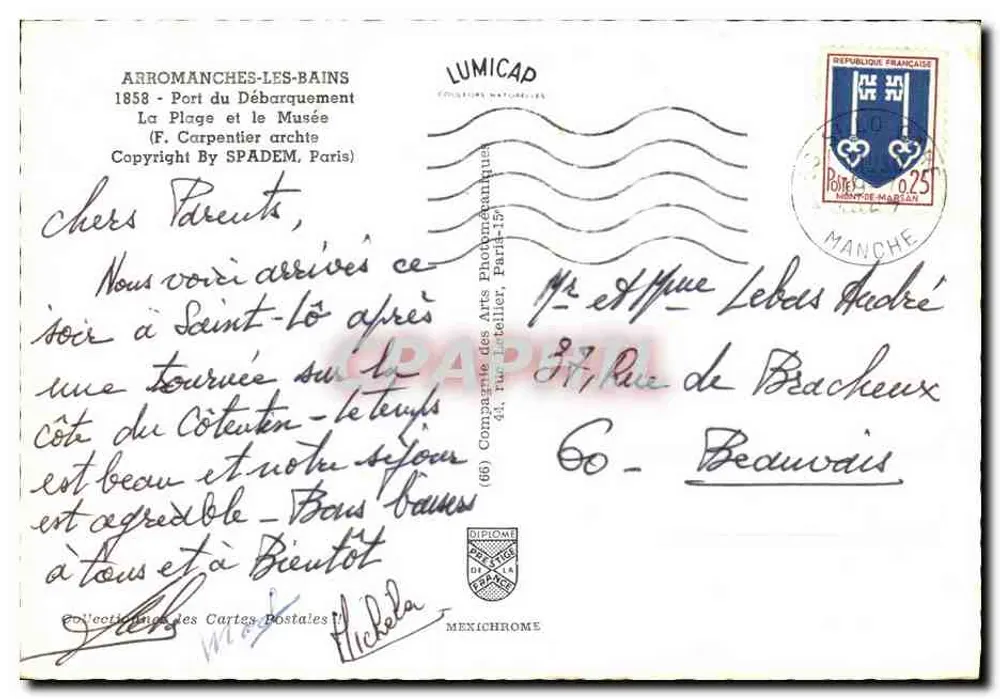 Arromanches-les-Bains — Porto do Desembarque e Museu — Lumicap - Verso