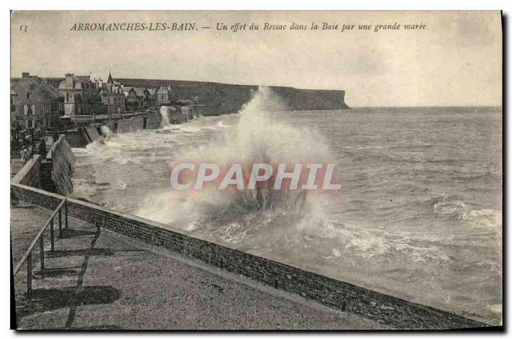 Arromanches-les-Bains — Ein Effekt des Ressacs in der Bucht bei Ebbe — Phot. - Vorderseite