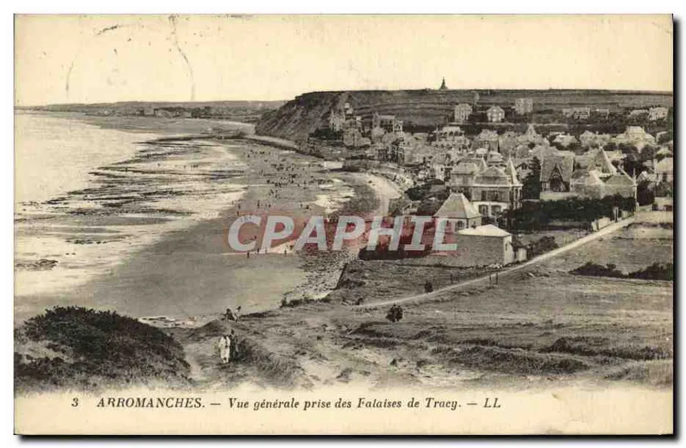 Arromanches — Allgemeiner Blick von den Tracy-Klippen — LL - Vorderseite