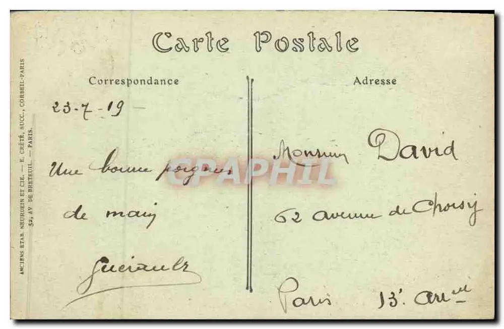 Arromanches — Ogólny widok. zachód słońca. - Rewers