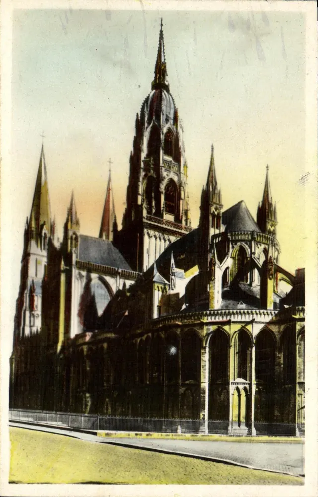 Igreja de São Etienne de Metz — vista da fachada — Edição La Céteau - Frente