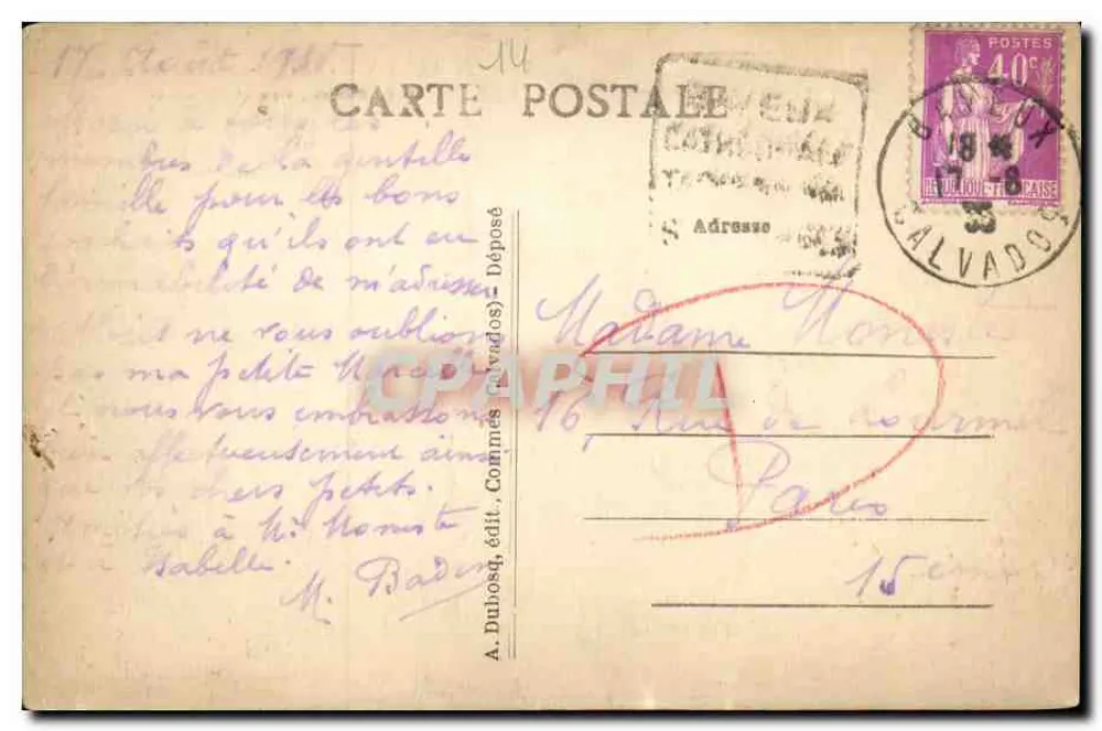 Bayeux — A Catedral, vista geral — A.+D. n°2 - Verso