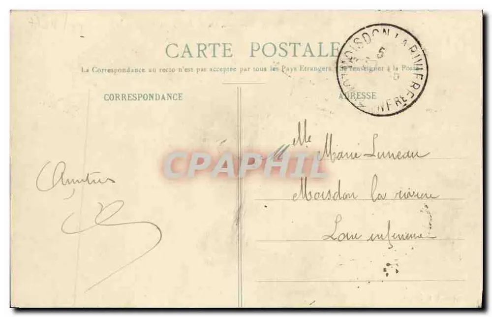 Bayeux — Die Kathedrale, Ansicht vom Boulevard Sadi-Carnot — Verlag Baille Lion L.M., Nr. 56 - Rückseite