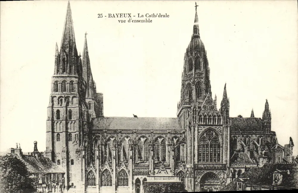 Bayeux — A Catedral vista de conjunto — Editor: A. L. Bayeux - Frente