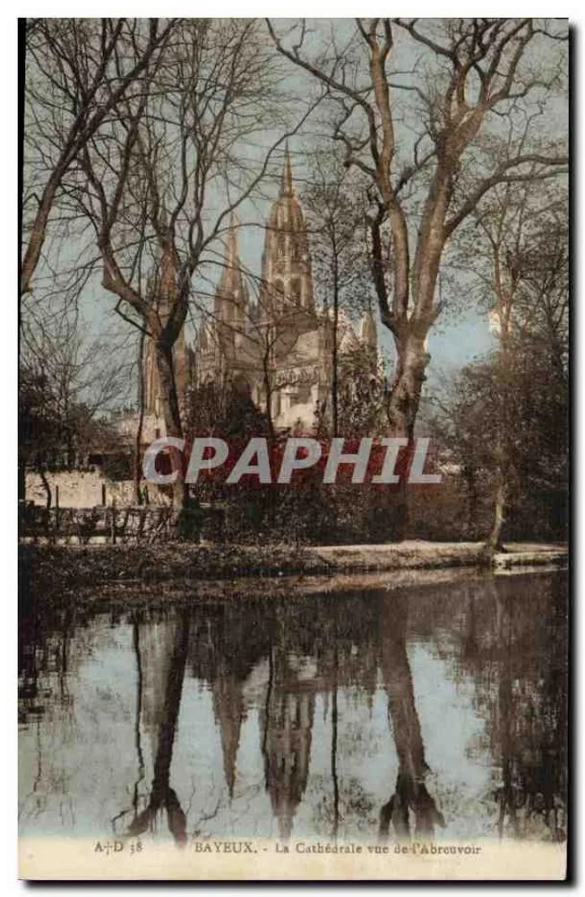 Bayeux - Die Kathedrale vom Wasserhahn aus gesehen - Vorderseite