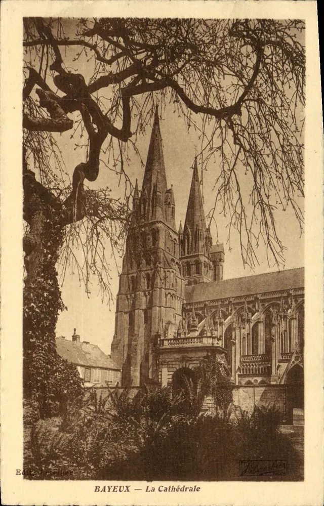 Bayeux — A Catedral — Éd. L. Lechallier - Frente