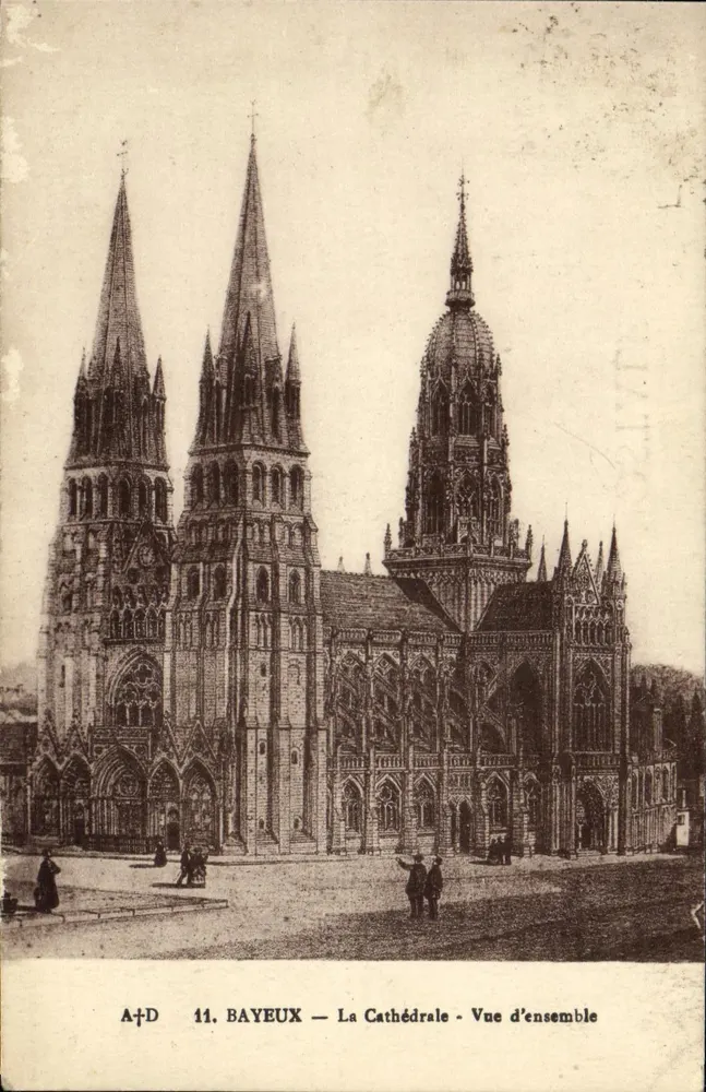 Bayeux — A Catedral — Vista geral — A+D, n°11 - Frente