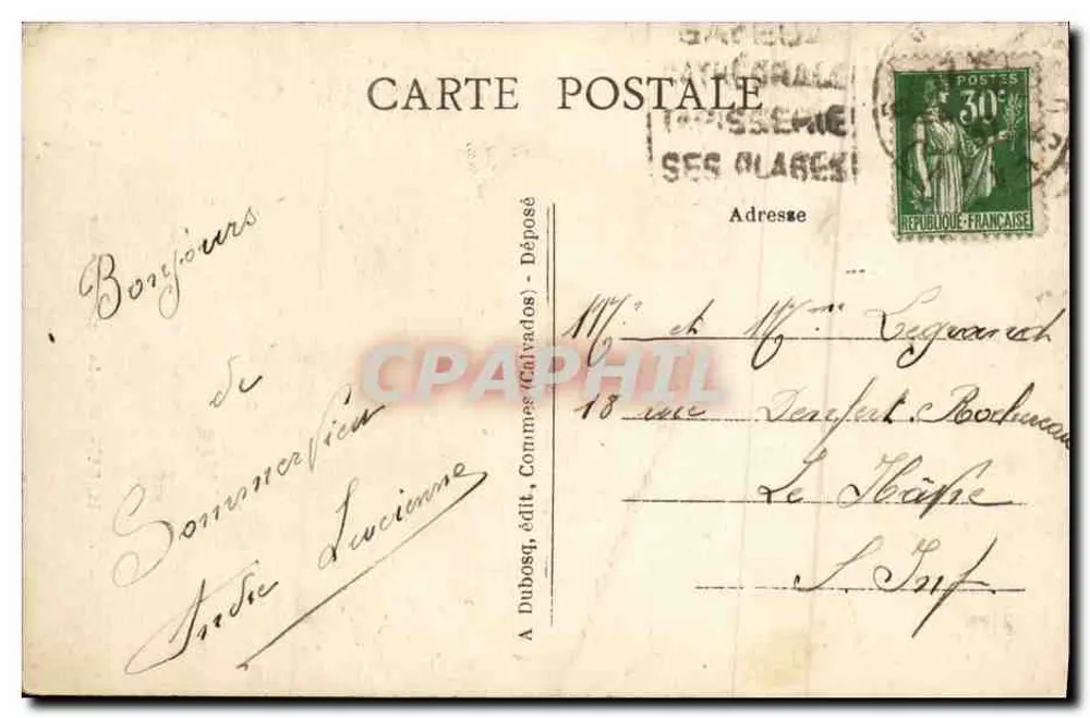 Bayeux — A Catedral — Vista geral — A+D, n°11 - Verso