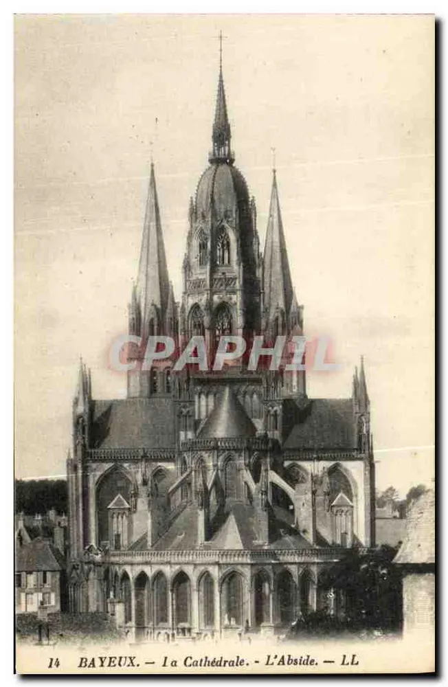 Bayeux — A Catedral — A Abside — LL - Frente