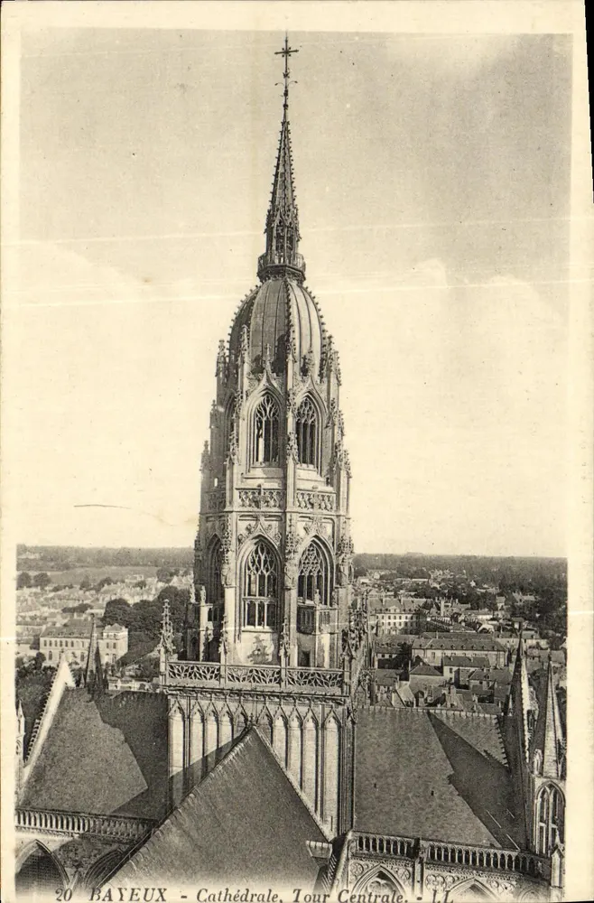 Bayeux - Catedral, Torre Central — LL, n°20 - Frente