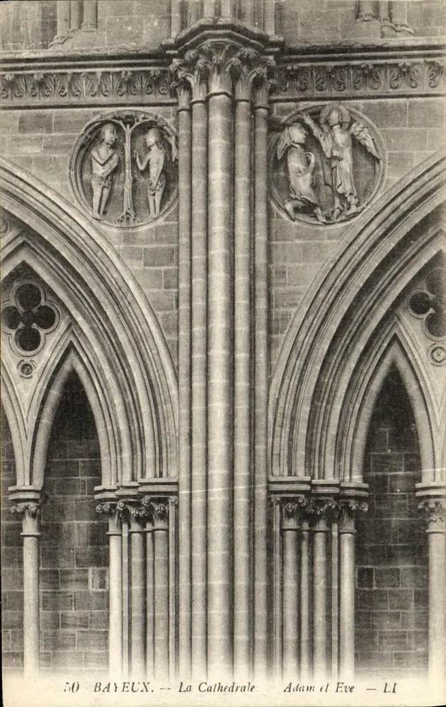 Bayeux — Die Kathedrale — Adam und Eva — L1 - Vorderseite