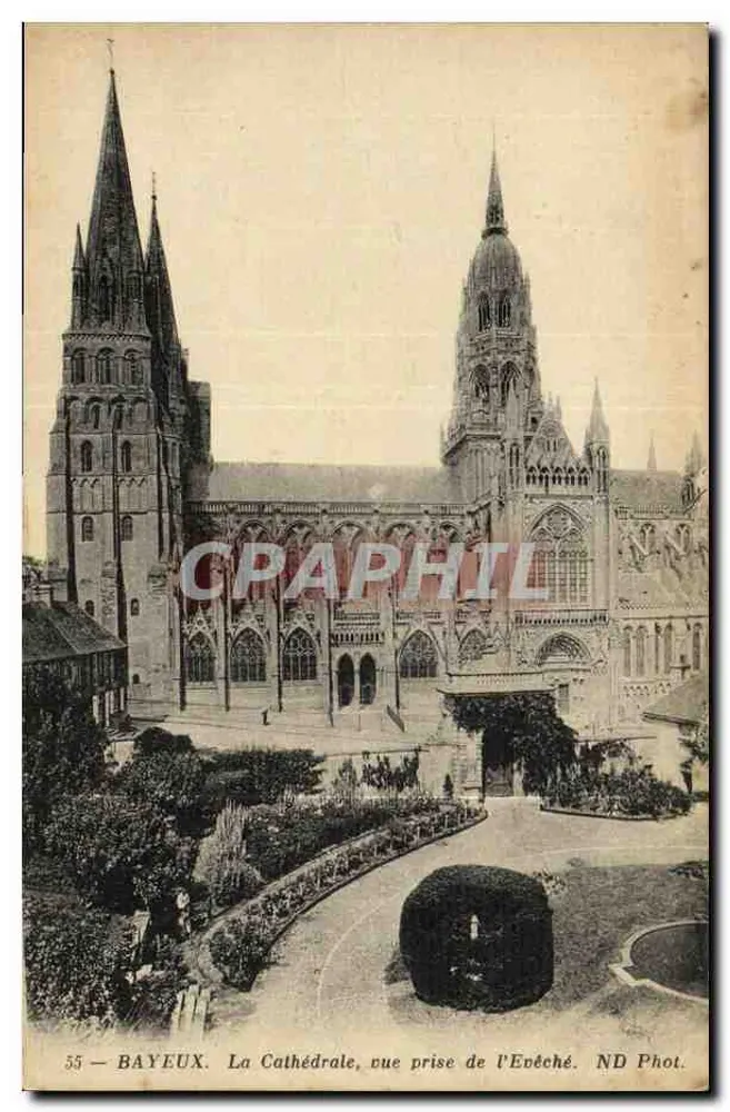 Bayeux — Die Kathedrale, Aufnahme vom Bischofssitz — ND Phot. n°55 - Vorderseite
