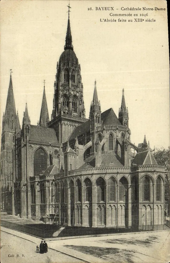 Bayeux — Cathédrale Notre-Dame — éditeur Colli R.D. n°28 - Anverso