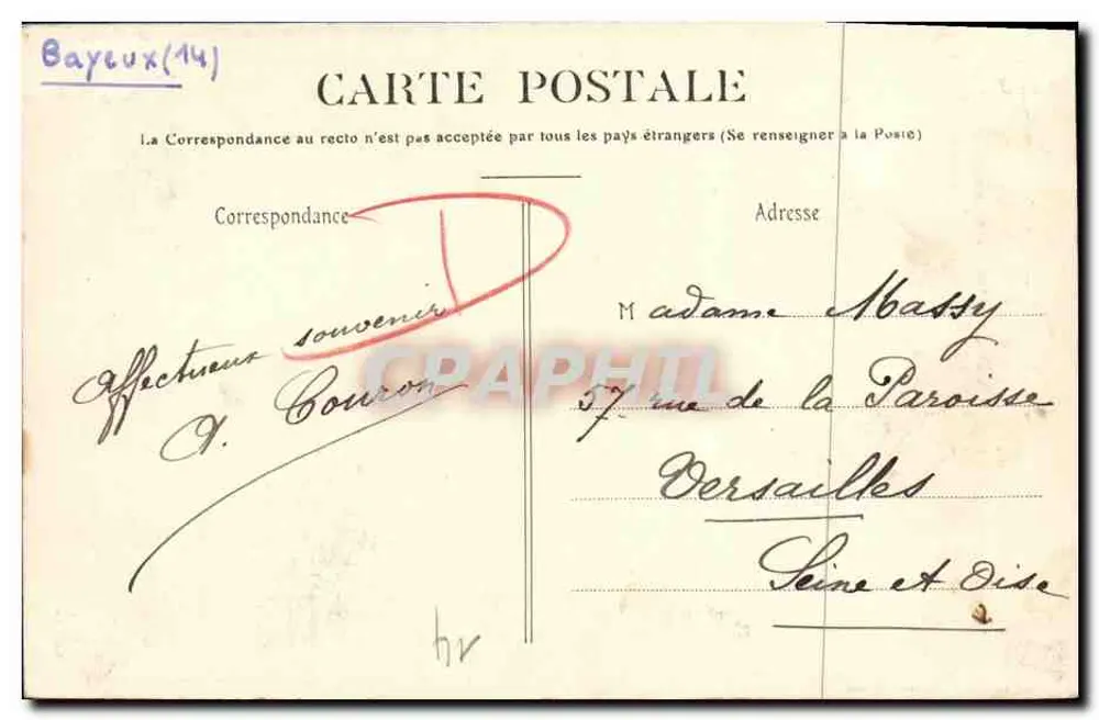 Bayeux — Die Kathedrale (Gesamtansicht) — Westtürme (11. Jahrhundert), errichtet von Odon, Bruder von Wilhelm dem Eroberer - Rückseite