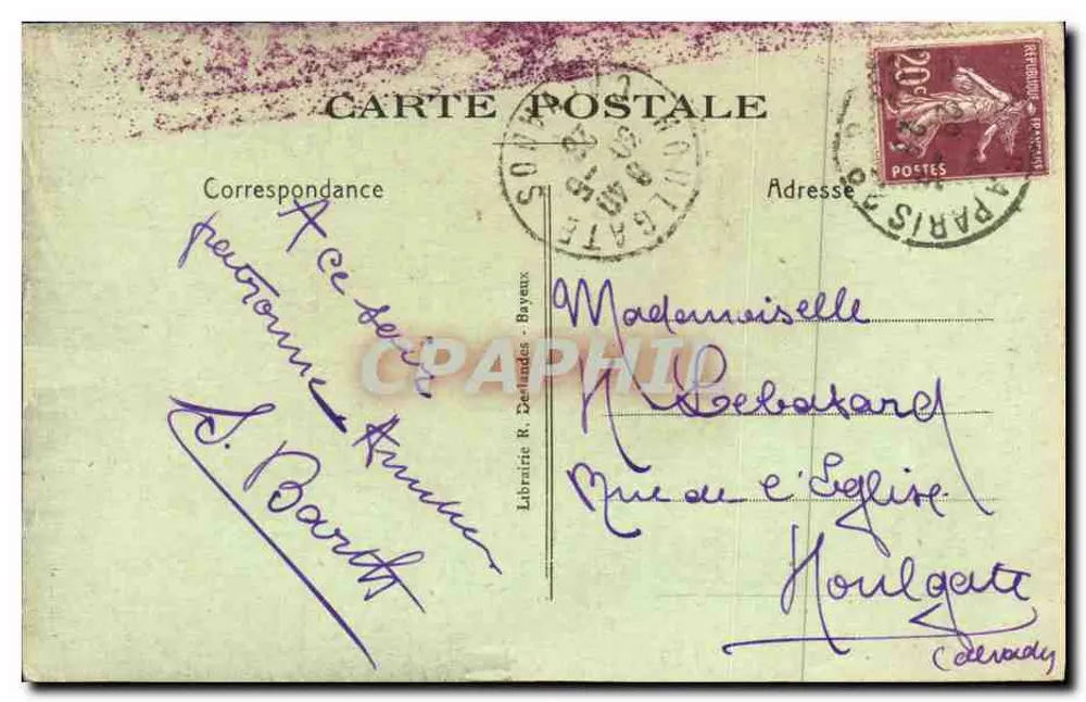 Bayeux — A Catedral — Gell. R. D. - Verso