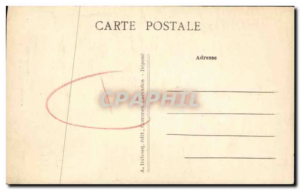 Bayeux — A Torre Central da Catedral — A. Dubosq, editor - Verso