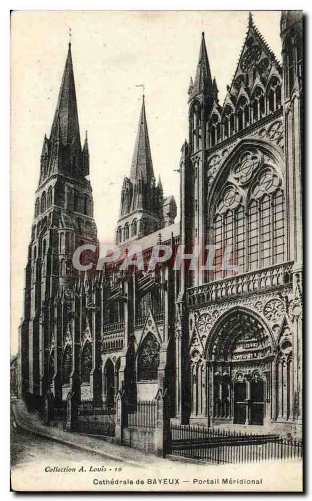 Kathedrale von BAYEUX — Südtor — Sammlung A. Louis - 10 - Vorderseite