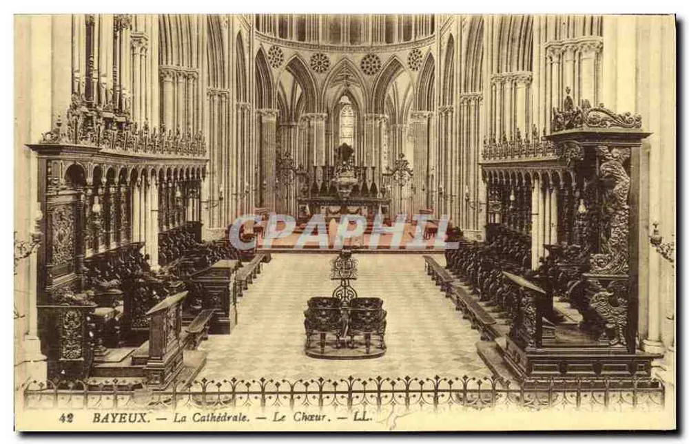 Bayeux — A Catedral — O Coro — LL. — n°48 - Frente
