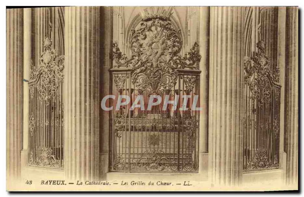 Bayeux — Die Kathedrale — Die Chorgrille — LL. - Vorderseite