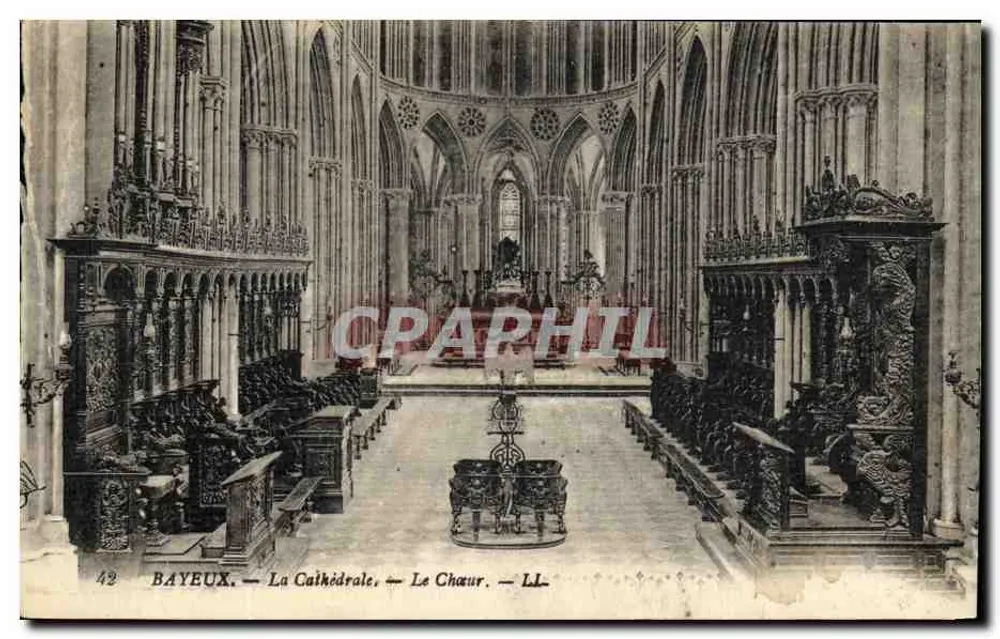 Bayeux — A Catedral — O Coro — LL — n°42 - Frente