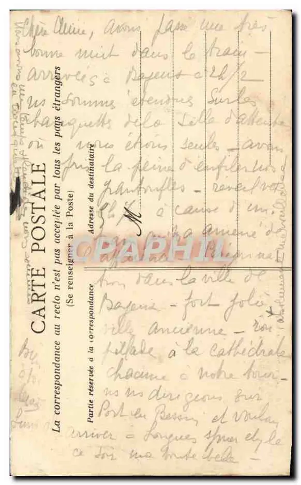 Ivory- und Schmiedeeisenkästchen - Bayeux — G. Bayeux - Rückseite