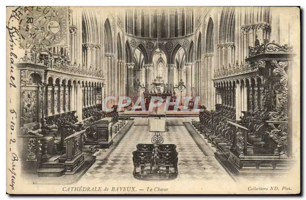 Catedral de Bayeux — O Coro — Collections ND, Fot. - Frente
