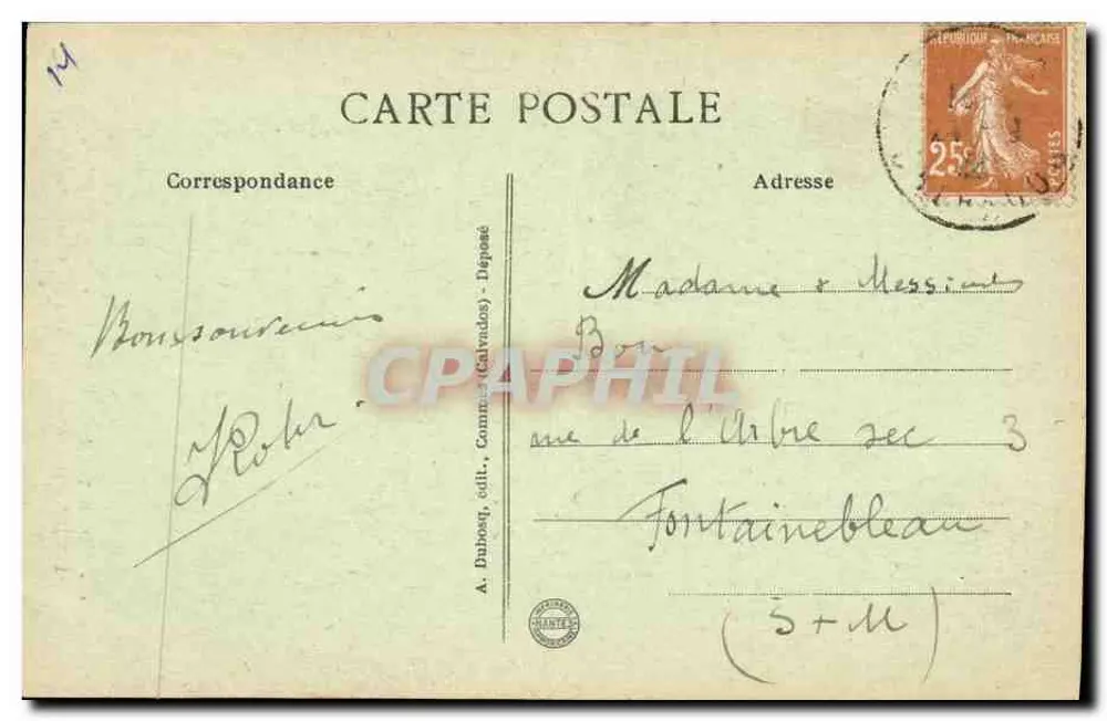 Bayeux - Die Kathedrale - Kapitelhaus — A. Duboesq, edit. (Calvados) n°24 - Rückseite