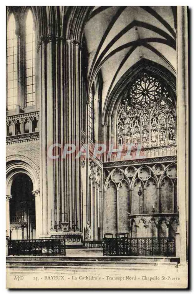 Bayeux - Die Kathedrale - Nordtransept - Kapelle St. Peter — A. Duboq, Calvados - Vorderseite
