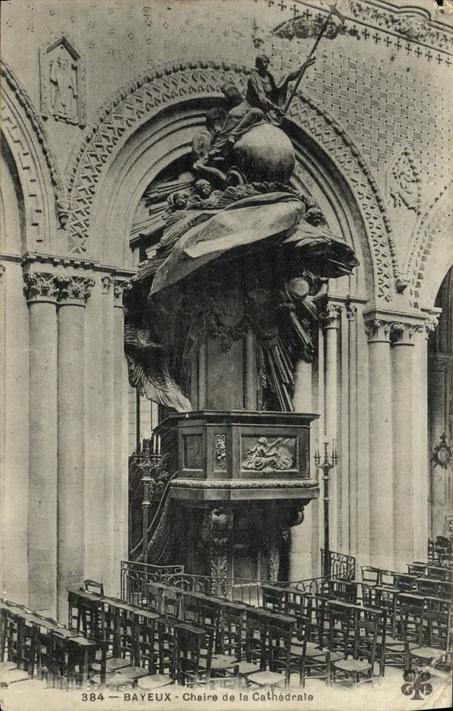 Bayeux — Chaire de la Cathédrale — éditeur imprimeur non visible, n° de série 384 - Frente