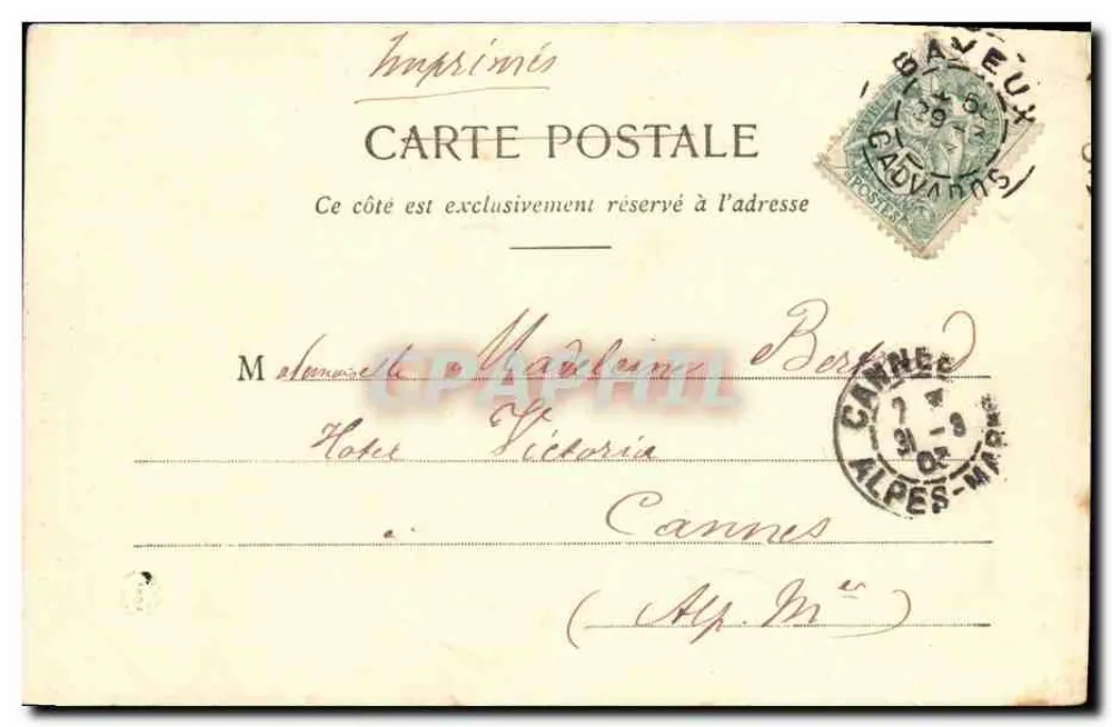 Frisuren von Bayeux — II. Meine erste Bonette — Meine erste Bonette - Rückseite