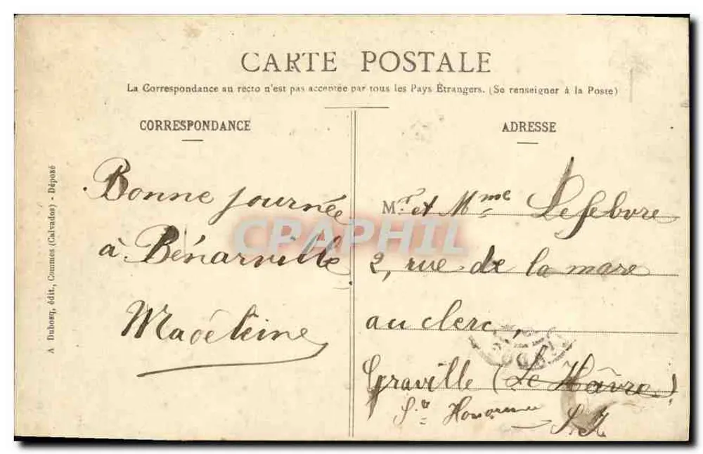 Junge Frau aus Bayeux — normannisches Kleid — A. D. - 385 - Rückseite