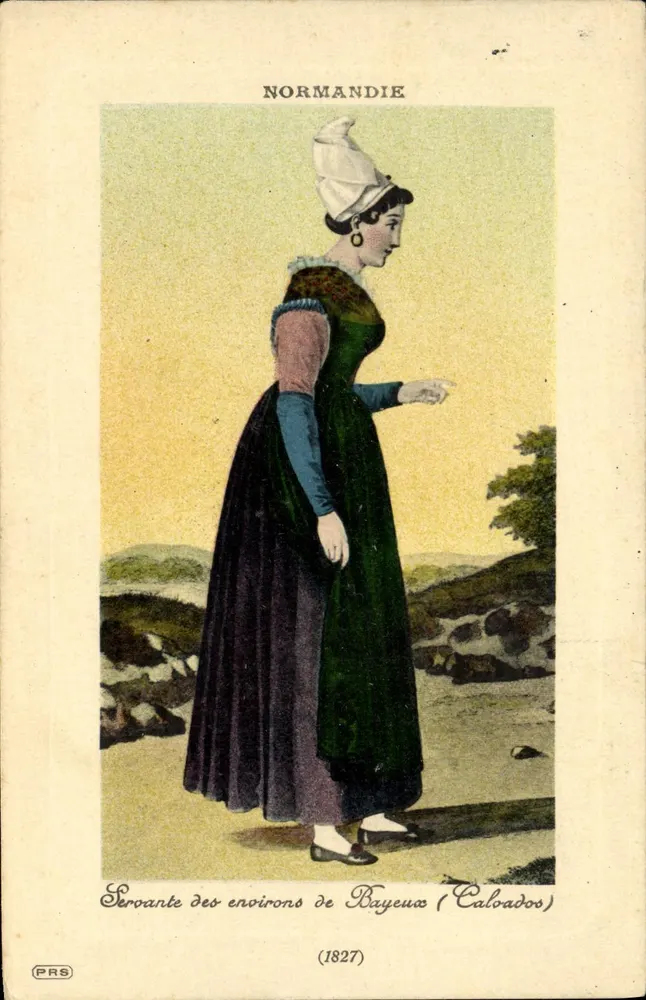 Dienerin aus den Umgebungen von Bayeux (Calvados) — Normandie — PRS n°1827 - Vorderseite