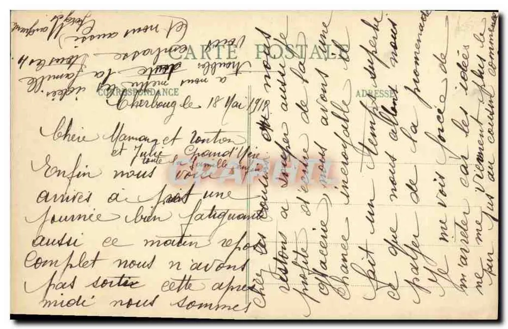 Normandie — Dienstmädchen aus der Gegend von Bayeux — Verlag P. R. S. Nr. 91 - Rückseite