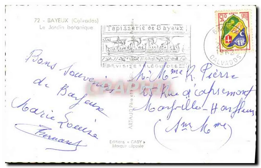 O Jardim Botânico — Bayeux (Calvados) — Edições Gaby - Verso