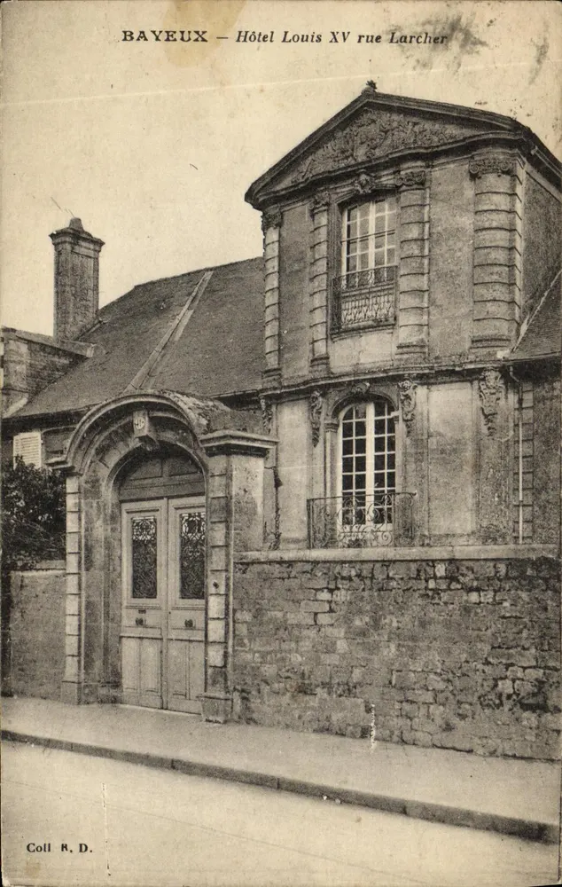 Bayeux — Hotel Louis XV in der Rue Larcher — Coll. R. D. - Vorderseite