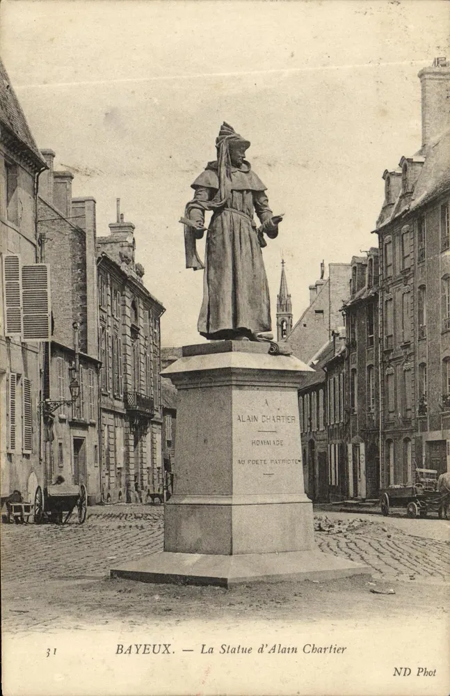 Bayeux — A Estátua de Alain Chartier — ND Phot, n°31 - Frente