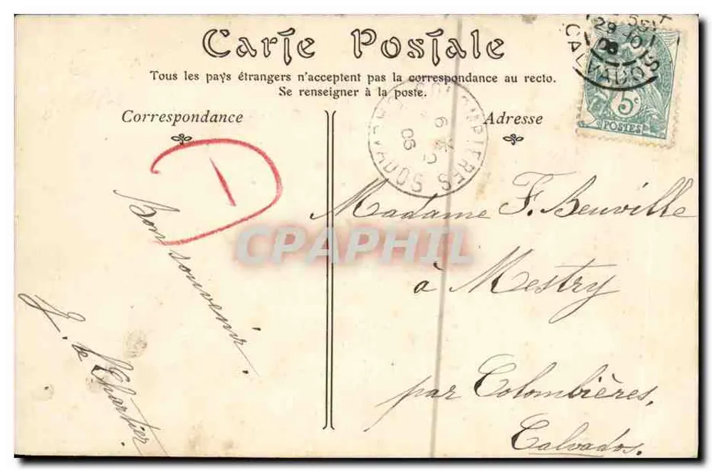 Bayeux — A Estátua de Alain Chartier — ND Phot, n°31 - Verso