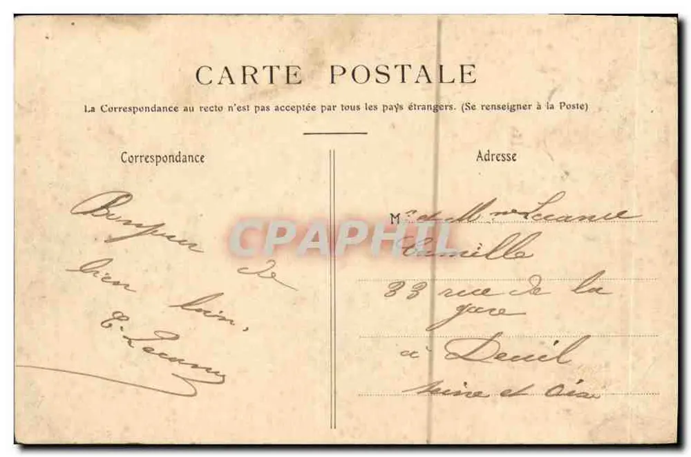 Bayeux — Die Lanterne der Toten (13. Jahrhundert) nahe der Kathedrale — Sammlung R. D - Rückseite