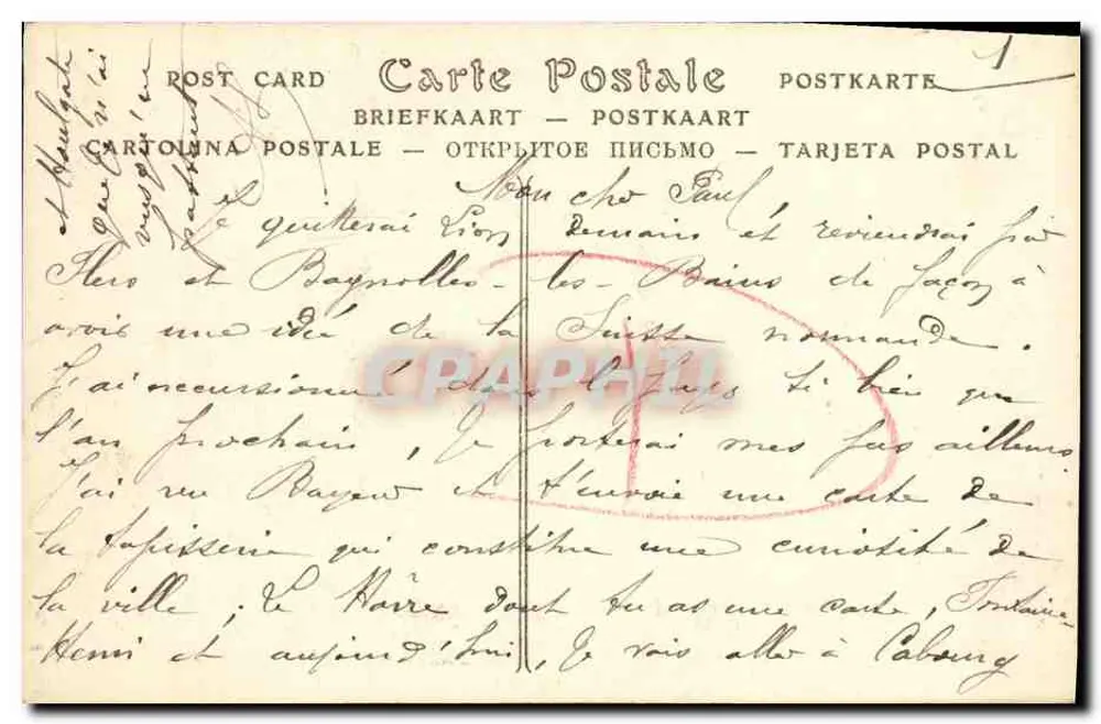 BAYEUX — Lanteene des Morts — ND Fot. - Verso
