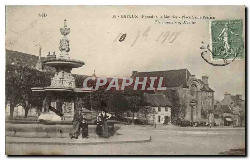 Bayeux - Fontaine de Moutier - Place Saint-Patrice — A+D, n°28 - Vorderseite