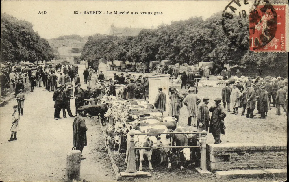Bayeux — Der Markt der fetten Kalbchen — A+D, n°63 - Vorderseite