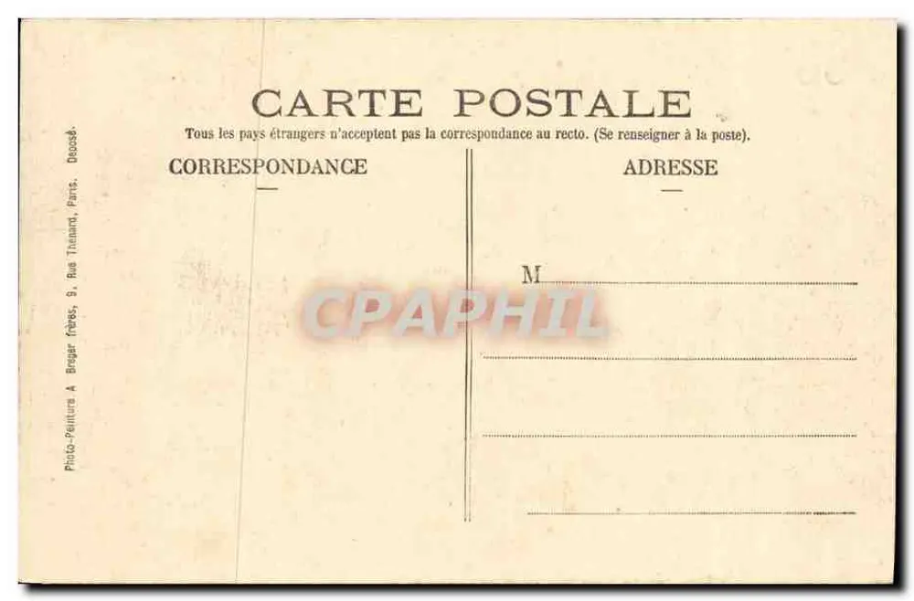 Bayeux — Rue Saint-Malo — Julien Vassal, Nouveau Bazar et Librairie, Bayeux - Rückseite