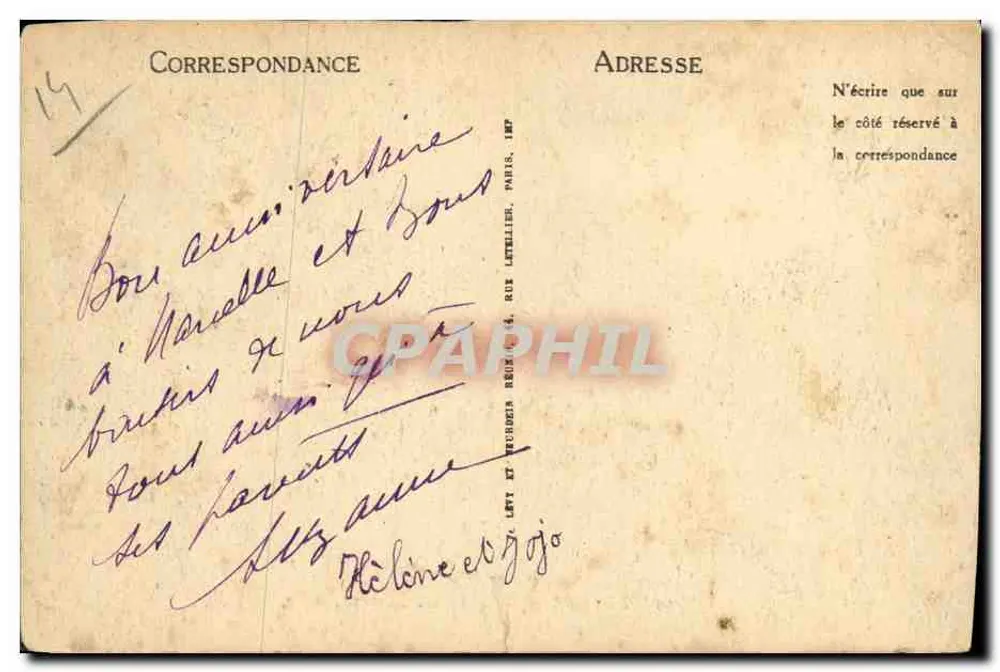 Bayeux — Rue Saint-Martin — LL, n°57 - Verso