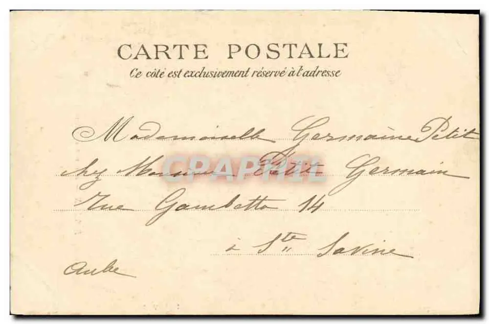 Bayeux — Rue des Chanoines — éditeur F.A. n° 2335 - Verso