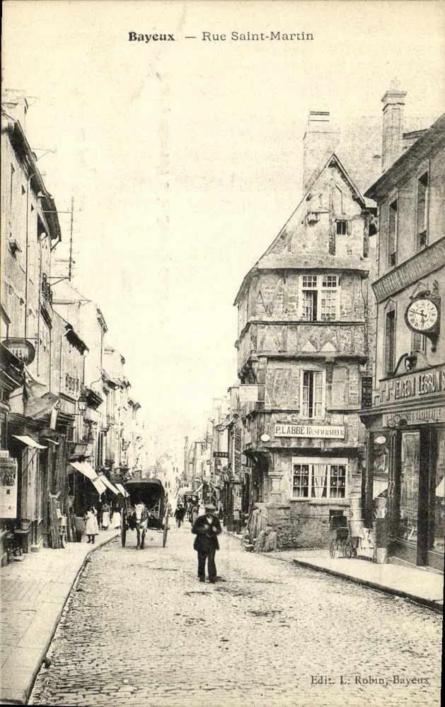 Bayeux — Rue Saint-Martin — Edit. L. Robin-Bayeux - Frente
